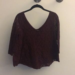 Lace 3/4 top